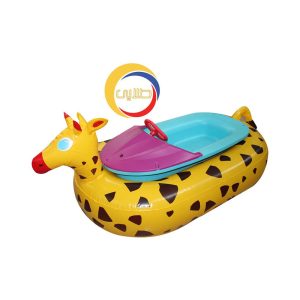 قایق کودک شارژی شهربازی طرح حیوانات